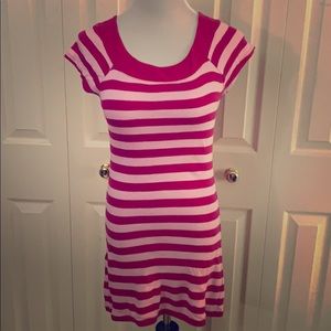 Pink Striped Express Tunic, size M